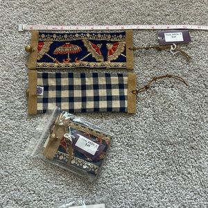 Unique Vintage Fabric Cuff Bracelet #806 Hand sewn by Violette Grace